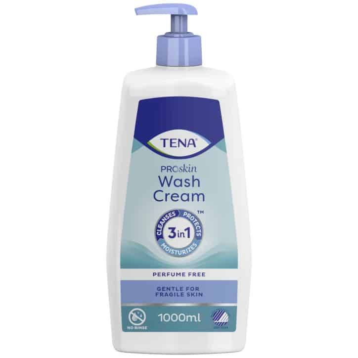 Pesuvoide hajusteeton TENA Wash Cream 1000ml - Image 2