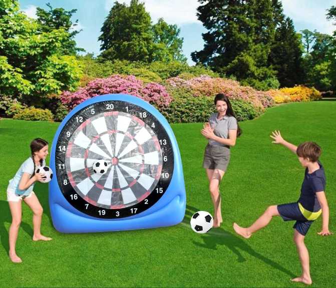✨ 50 %:n alennus + ilmainen toimitus 🔥 Ilmapallon muotoinen puhallettava darts-maalitaulu, jättikokoinen maalitaulu, mukana 2 jalkapalloa ja ilmapumppu, asennetaan 3 minuutissa, ihanteellinen suuriin peleihin puutarhassa - Image 2